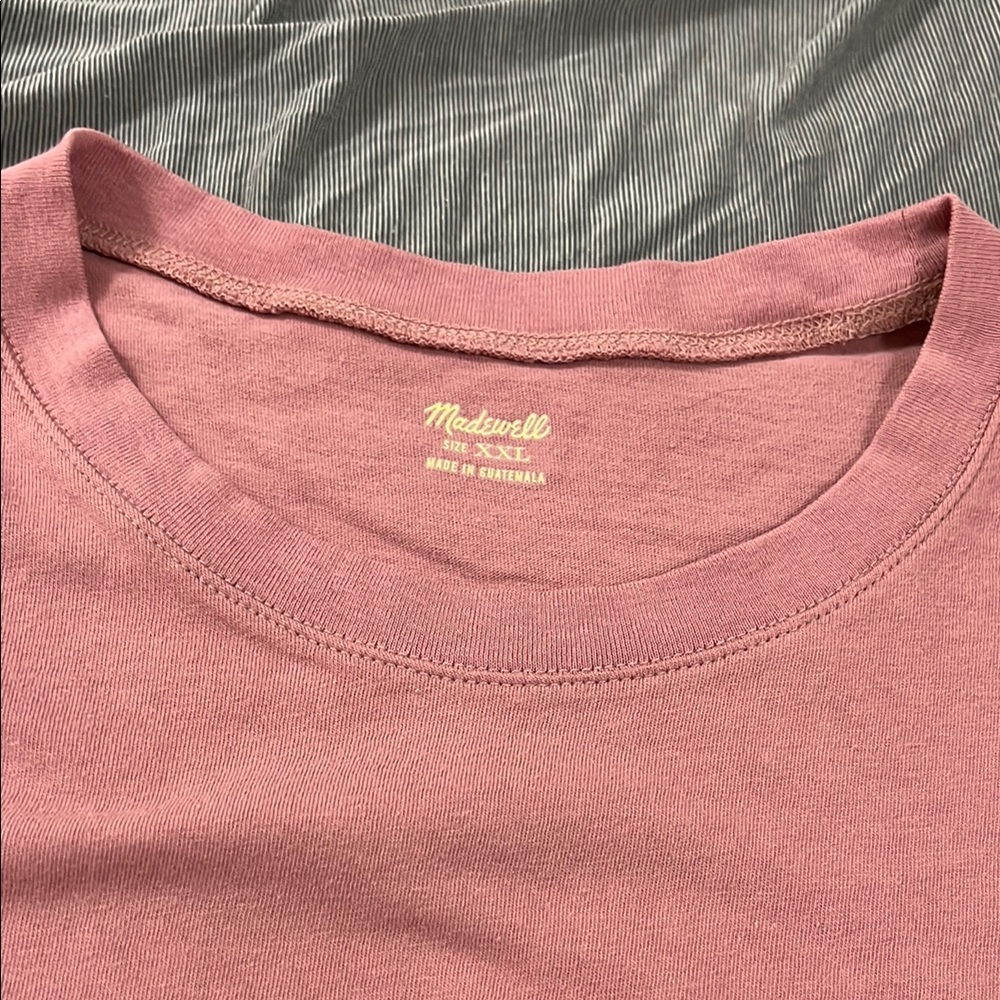Madewell Pink Crewneck T-Shirt